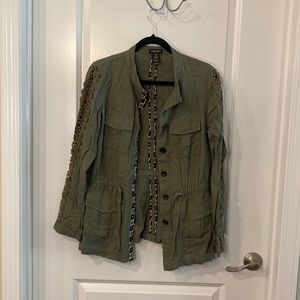 Army green lightweight jacket size S